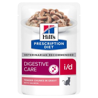 10 + 2 gratis! 12 x 85 g Hill’s Prescription Diet - i/d Digestive Care mit Lachs