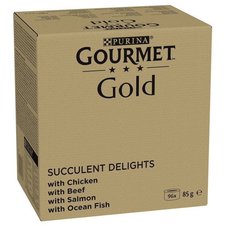 96 x 85 g Jumbopack Gourmet Gold zum Sonderpreis! - Saftig-Feine Streifen