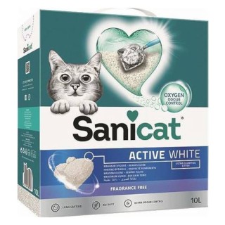 2 x 8 l / 2 x 10 l Sanicat Katzenstreu zum Sonderpreis! - 2 x 10 l Active White