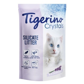 5 + 1 gratis! 6 x 5 l Tigerino Crystals - Lavendel