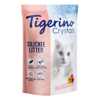 5 + 1 gratis! 6 x 5 l Tigerino Crystals - Blütenduft