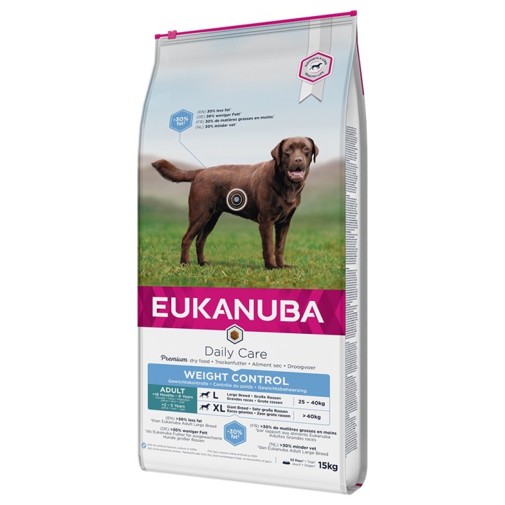 12 kg / 15 kg Eukanuba Daily Care zum Sonderpreis! - 15 kg Weight Control Large Adult