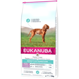 12 kg / 15 kg Eukanuba Daily Care zum Sonderpreis! - 12 kg Puppy Sensitive Digestion mit Huhn & Pute