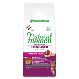 1 kg gratis! 10 kg Natural Trainer Sterilised  - Rohschinken