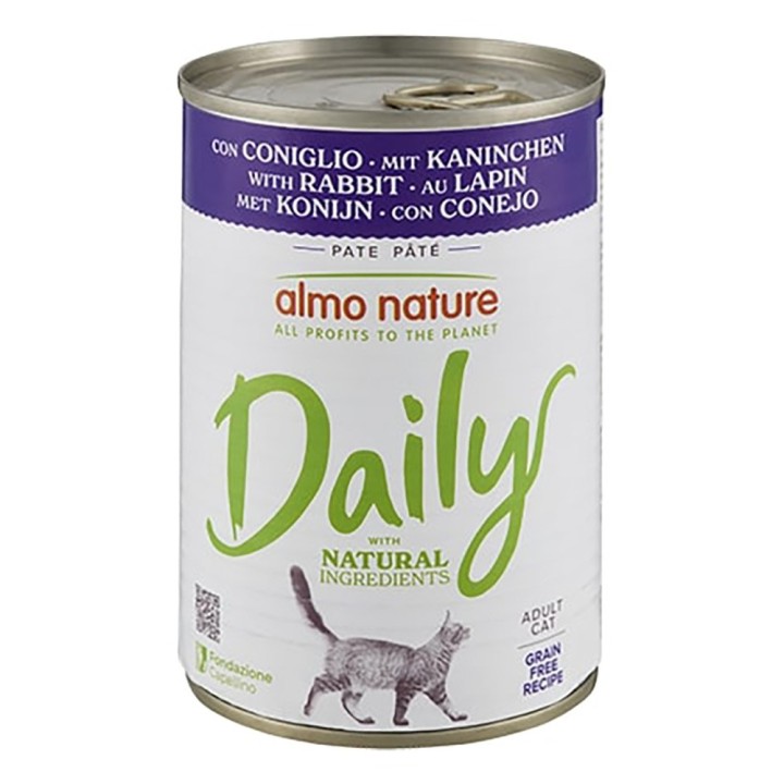 5 + 1 gratis! 6 x 400 g Almo Nature Daily Menu  - Kaninchen