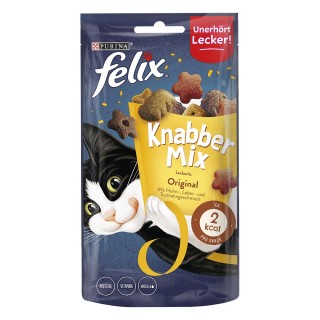 4 + 1 gratis! 5 x Felix Katzensnacks - KnabberMix: Original (5 x 60 g)