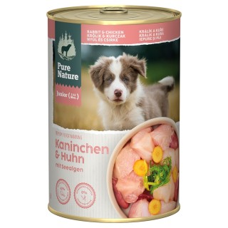 Pure Nature Junior Kaninchen & Huhn - 6 x 400 g