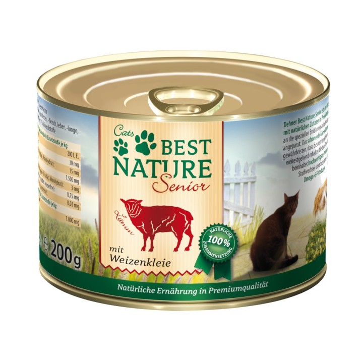 Best Nature Cat Senior 6 x 200 g - Lamm