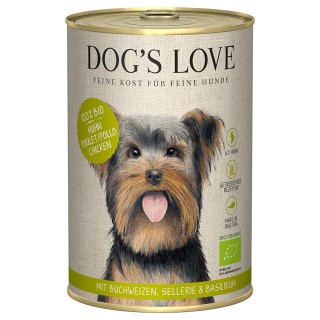 Dog´s Love Bio 6 x 400 g - Bio-Huhn