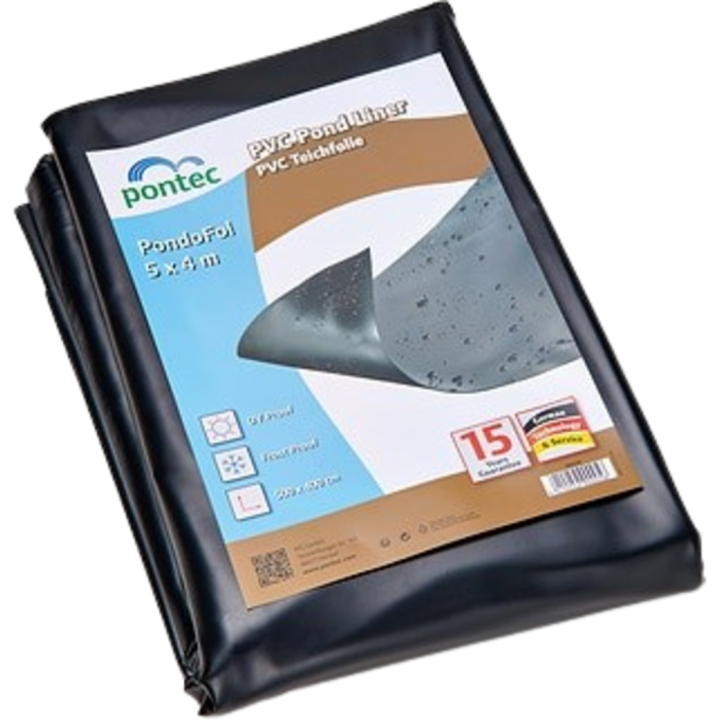Oase Pontec schwarz Pre-Packed 0,5mm - 5 x 4 m