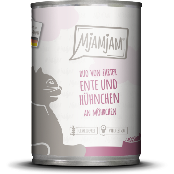 Mjamjam Ente, Huhn und Karotte - 400 g