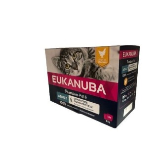 Katzenfutter mit Hühnchen und Getreide Eukanuba (x12)