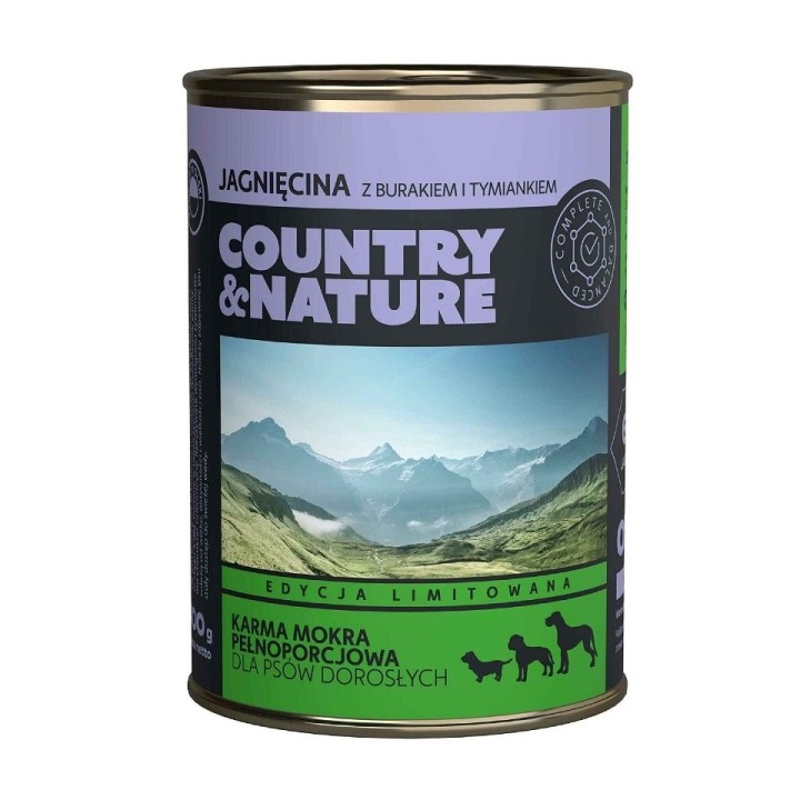 COUNTRY&amp,NATURE Getreidefreies Lammfleischfutter 400 g