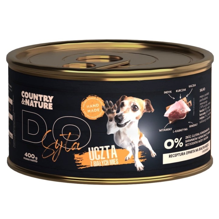 COUNTRY&amp,NATURE Feast of white meats Nassfutter für Trockenhunde 400 g