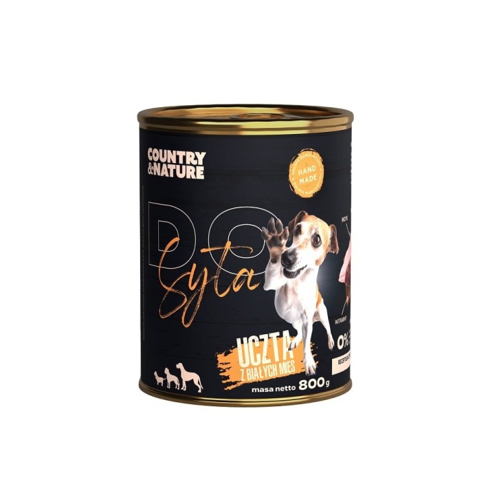 COUNTRY&amp,NATURE Feast of white meat Nassfutter für ausgewachsene Hunde 800 g
