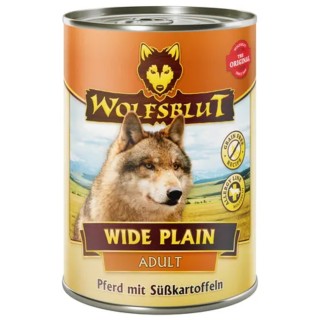 WOLFSBLUT Hundenassfutter Wide Plain Pferd & Süßkartoffel - 395 g