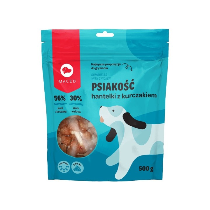 MACED Hanteln Würfel mit Huhn 500 g