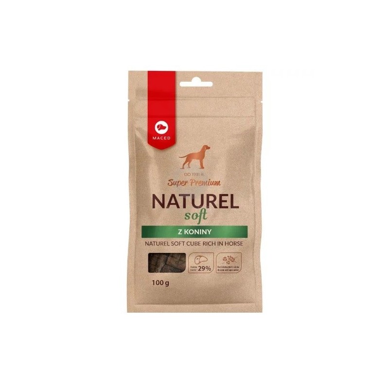 MACED Super Premium Naturel Soft Hundeleckerli mit Pferdefleisch 100g