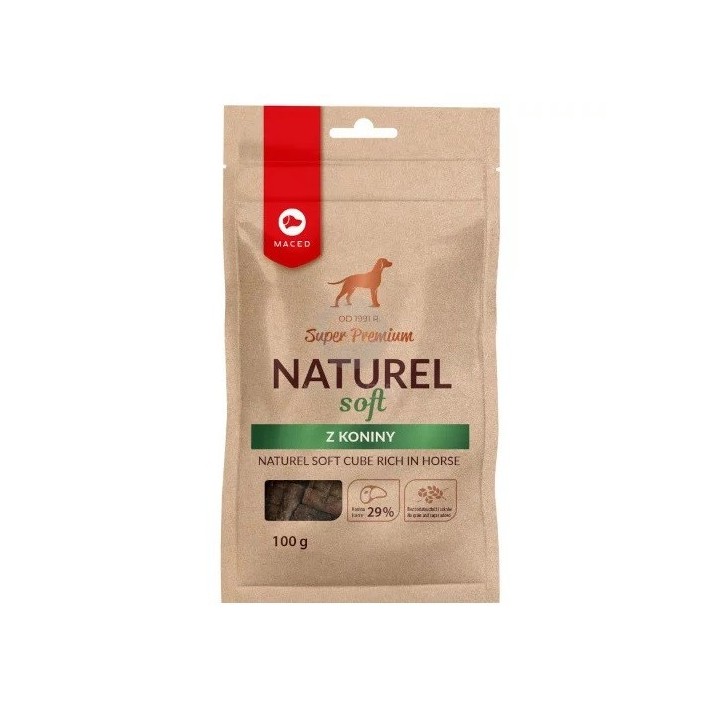 MACED Super Premium Naturel Soft Hundeleckerli mit Pferdefleisch 100g
