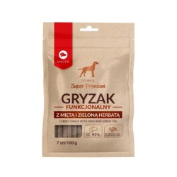 MACED Super Premium Funktioneller Beißring mit Minze und grünem Tee 100 g