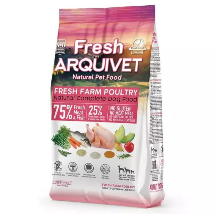 ARQUIVET Fresh Halbfeuchtes Hundefutter Huhn und Meeresfisch 2,5 kg