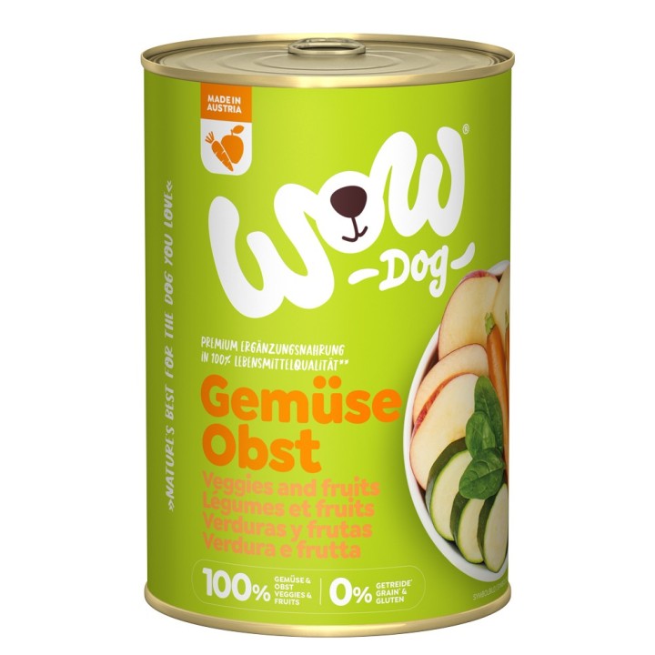WOW Pur 6 x 400 g - 100% Gemüse & Obst
