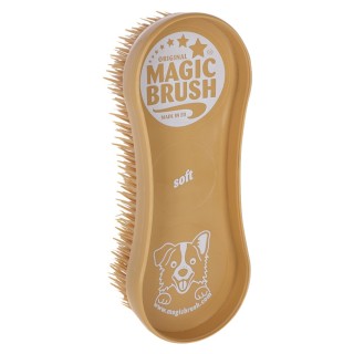 Kerbl MagicBrush Soft Sandstorm für Hunde - L 16,5 x B 6,5 x H 3 cm