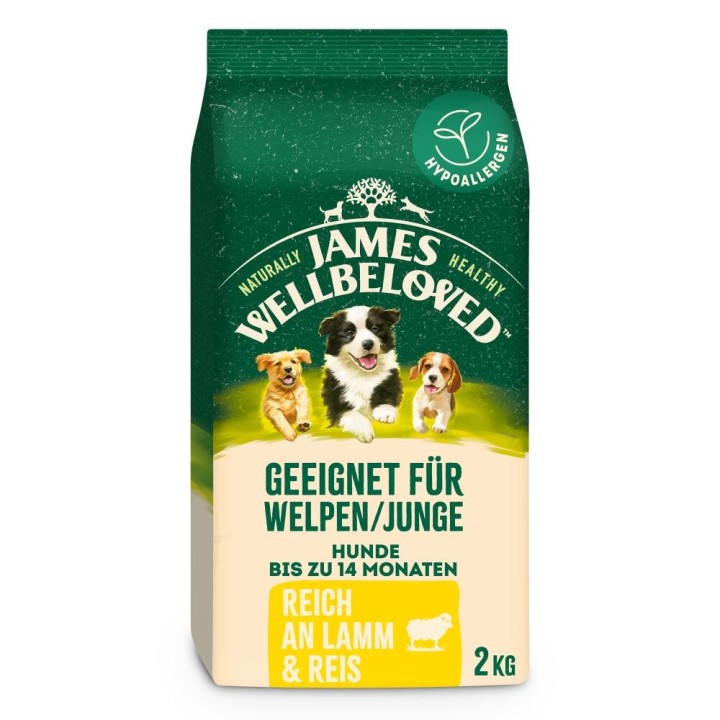 James Wellbeloved Junior – Lamm- und Reis-Hundefutter - 2 kg