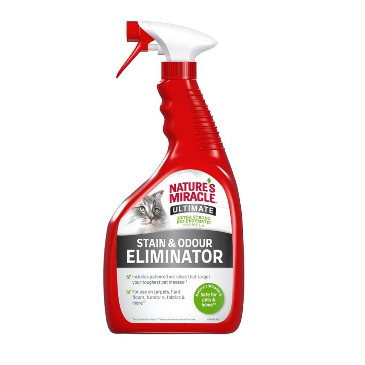 NATURE'S MIRACLE ULTIMATE Stain&amp,Odour Remover Cat 946 ml