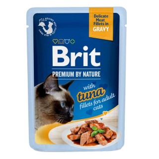 BRIT Premium Cat Fillets in Gravy Thunfisch-Nassfutter in Sauce für Katzen 24x85g