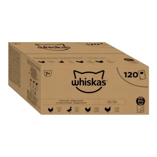 Whiskas Senior Beutel 120 x 85 g - Geflügel Auswahl in Gelee