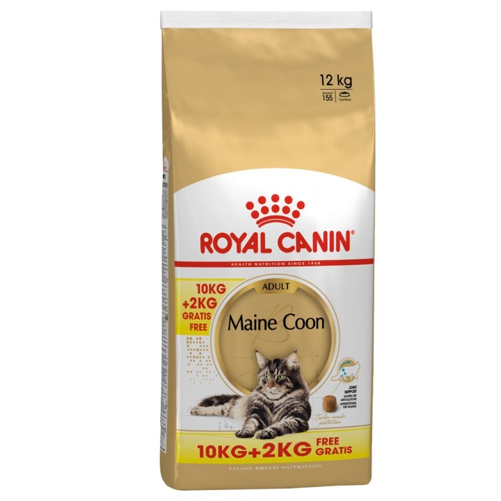 2 kg gratis! 12 kg Royal Canin im Bonusbag - Maine Coon Adult