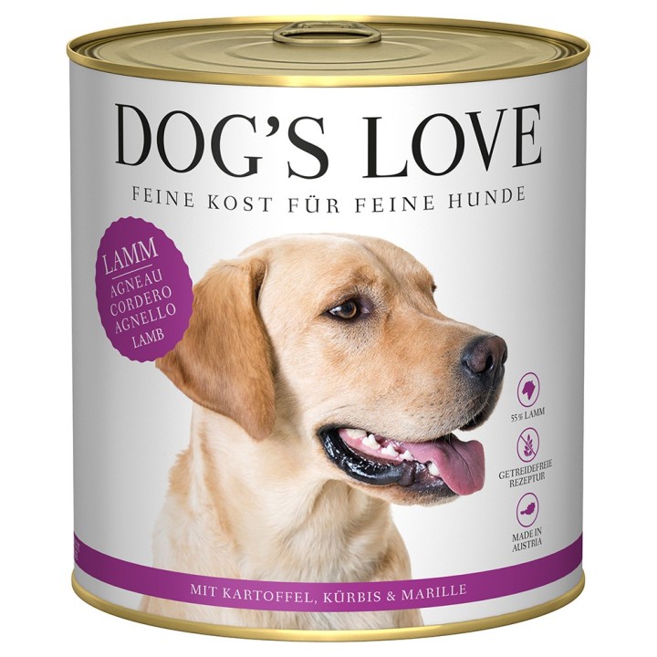 Dog´s Love Adult 6 x 800 g - Lamm