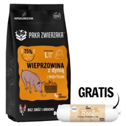 PAKA ZWIERZAKA Seventh Heaven Trockenfutter mit Schweinefleisch und Kürbis L 9kg + Rindfleischwurst für Hunde 200g GRATIS!