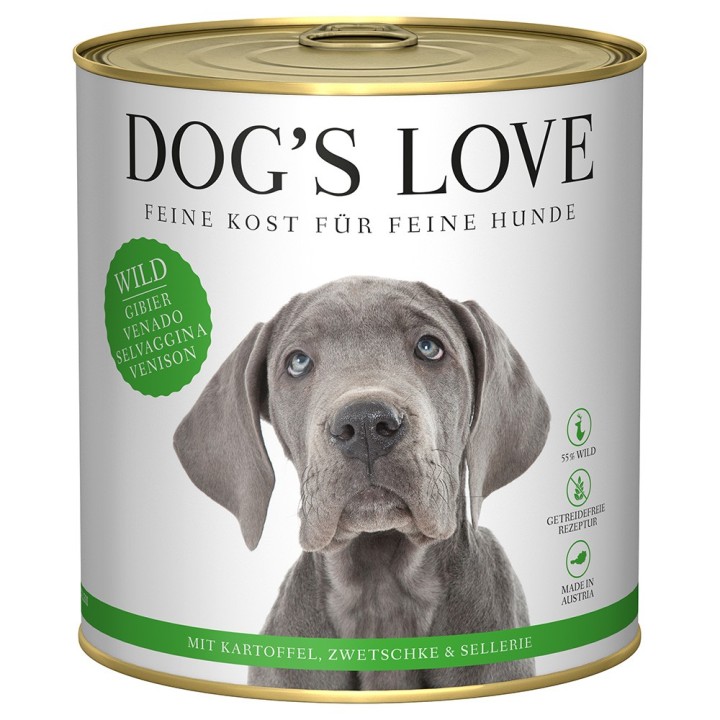 Dog´s Love Adult 6 x 800 g - Wild