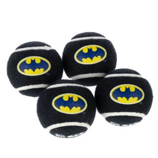 DC Batman Tennisball-Set - 4 Stück (je Ø 6,3 cm)