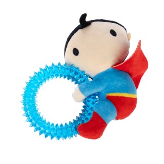 DC Superman Hundespielzeug mit Ring - ca. L 17 x B 16 x H 5 cm