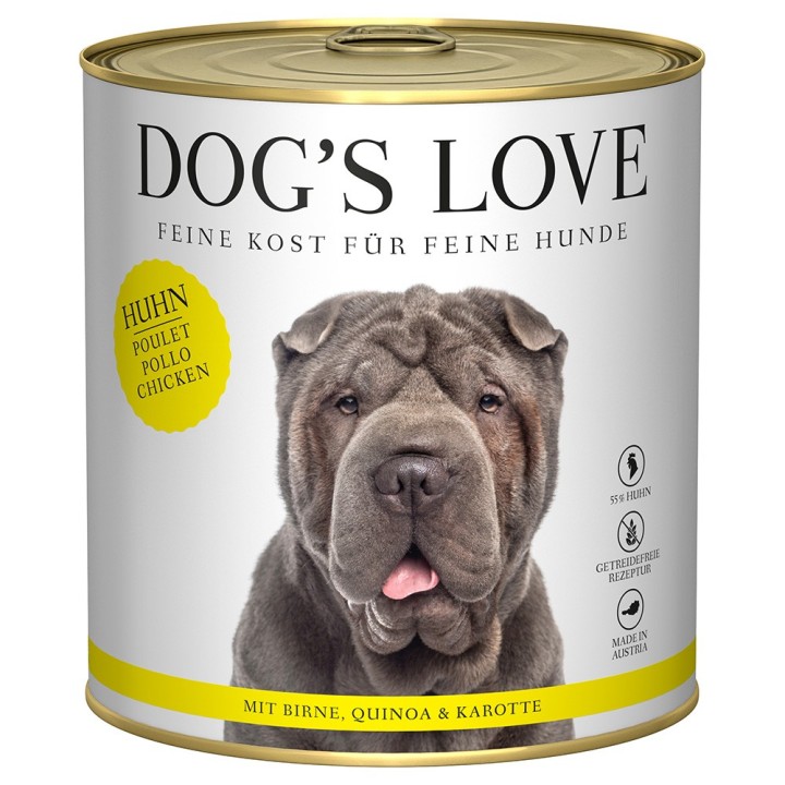 Dog´s Love Adult 6 x 800 g - Huhn