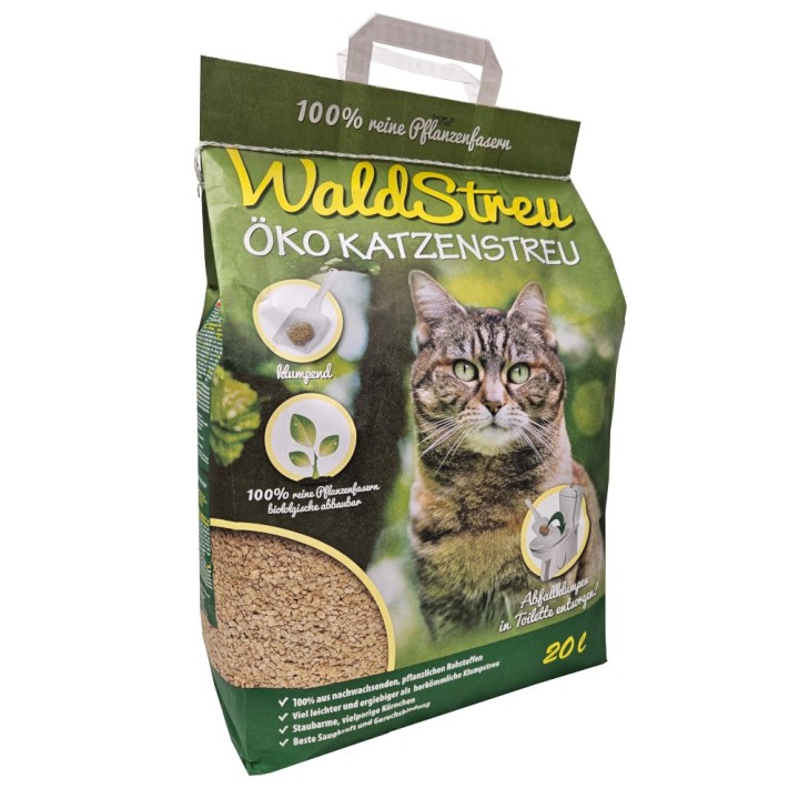 WaldStreu Öko-Katzenstreu - 20 l (5 kg)