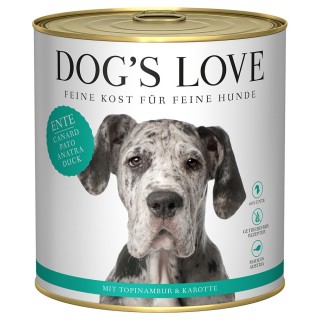 Dog´s Love Adult 6 x 800 g - Ente