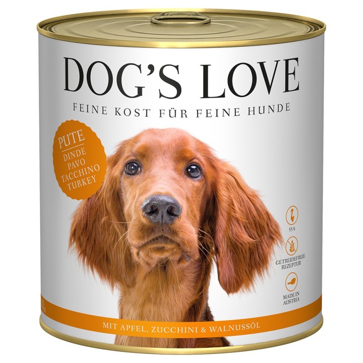 Dog´s Love Adult 6 x 800 g - Pute