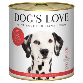 Dog´s Love Adult 6 x 800 g - Rind