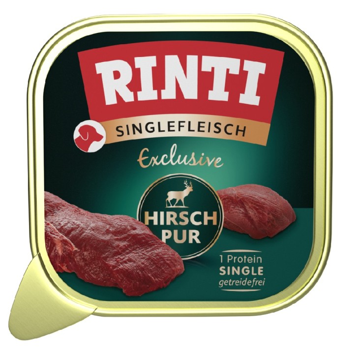 RINTI Singlefleisch Exclusive 10 x 150 g - Hirsch