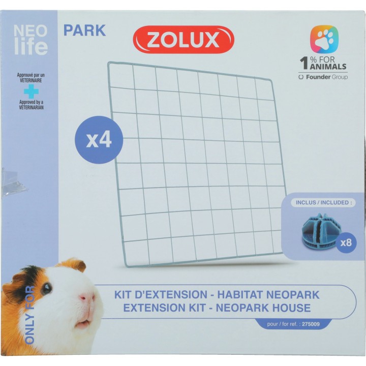 Set aus 4 Spreizgitterplatten Zolux neolife