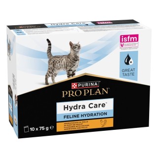 PURINA PRO PLAN Veterinary Diets Feline Hydra Care - mit Huhn-Geschmack (10 x 75 g)