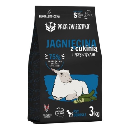 PAKA ZWIERZAKA Seventh Heaven Trockenfutter Lammfleisch mit Zucchini S 3kg