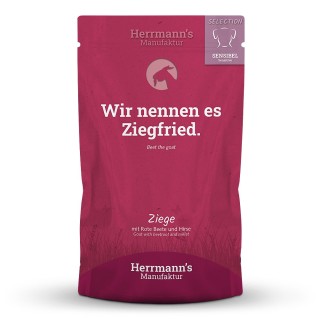 Herrmann's | Ziege mit rote Beete und Hirse | Selection Sensible | 14 x 150 g