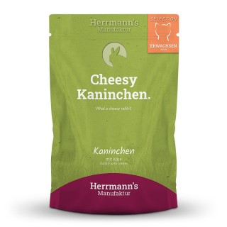 Herrmann's | Kaninchen und Käse | Selection Adult | 12 x 100 g