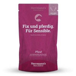 Herrmann's | Pferd mit Süßkartoffel & Zucchini | Selection Sensible | 14 x 150 g