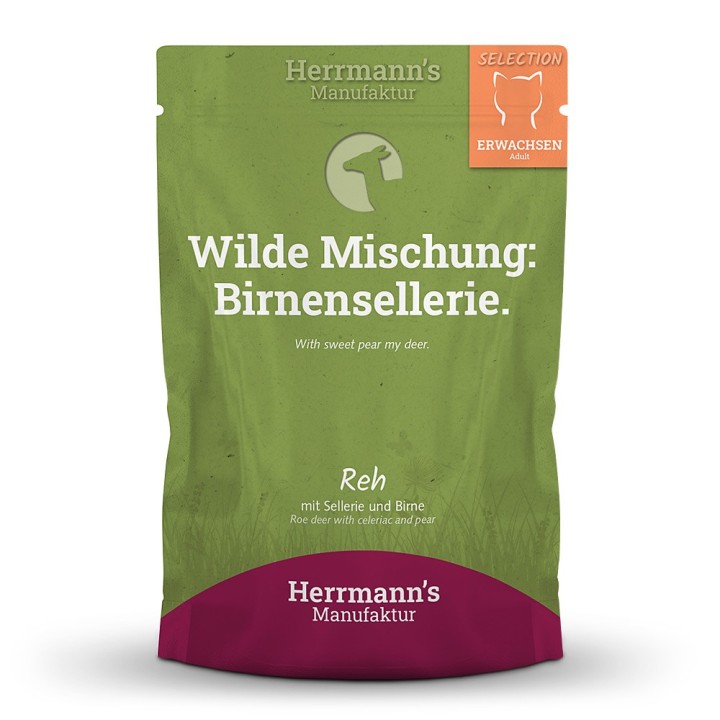 Herrmann's | Reh mit Sellerie und Birne | Selection Adult | 12 x 100 g
